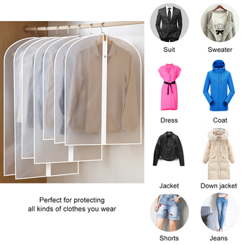 1pc/4pcs Clothes Dust Cover Home Storage Bag For Garment Suit Dress Clothes Coat Pouch Case Container Organizer Storage New